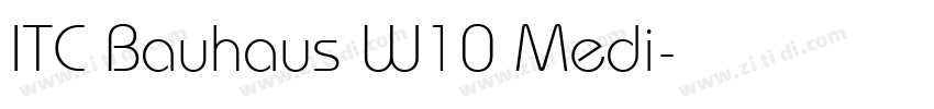ITC Bauhaus W10 Medi字体转换